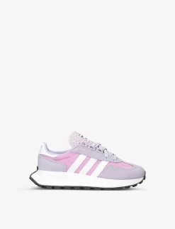 ADIDAS Retropy E5 Mesh And Suede Low-top Trainers 9-10 Years