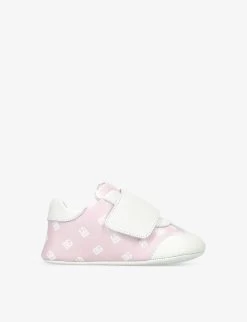 Dolce & Gabbana Monogram-print Leather Pre-walker Booties 0-1 Years