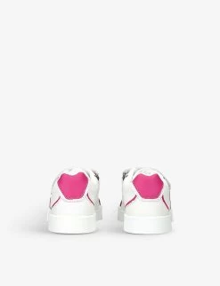 Dolce & Gabbana Logo-patch Panelled Leather Low-top Trainers 6-36 Months -Boutique Fashionable Childrens Clothing Store R04097315 WHITEOTH ALT03