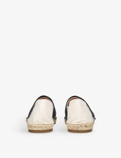 Chloé Logo-print Woven Espadrilles 9-10 Years -Boutique Fashionable Childrens Clothing Store R04099218 WHITE ALT03