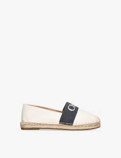 Chloé Logo-print Woven Espadrilles 9-10 Years