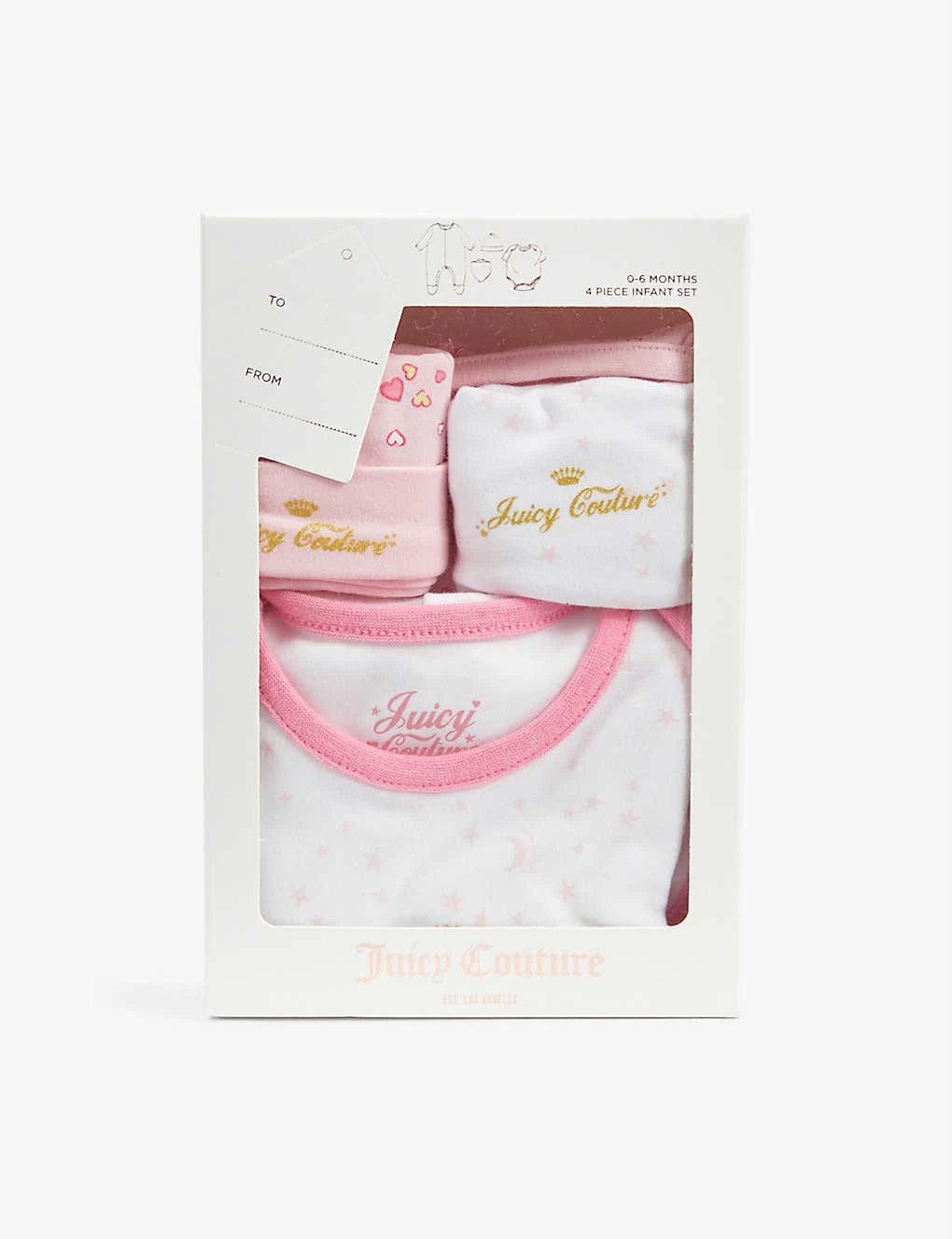 Juicy Couture Four-piece Cotton-jersey Gift Set 0-6 Months 4 Juicy Couture Four-piece Cotton-jersey Gift Set 0-6 Months - Image 4
