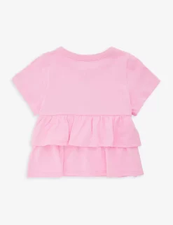 Milo Brand-print Short-sleeve Cotton-jersey T-shirt 2-9 Years 5 Milo Brand-print Short-sleeve Cotton-jersey T-shirt 2-9 Years -Boutique Fashionable Childrens Clothing Store R04109953 PINK ALT02