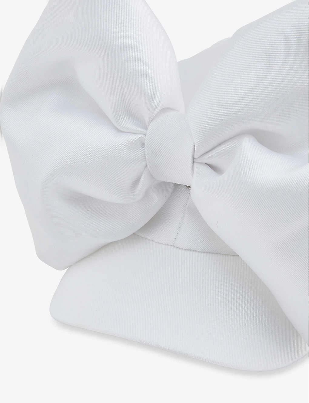 Bow-embellished Woven Baseball Cap 2 Bow-embellished Woven Baseball Cap - Image 2