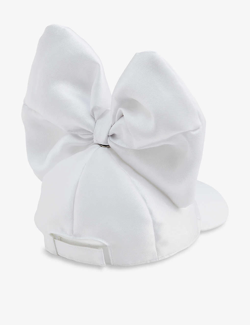 Bow-embellished Woven Baseball Cap 3 Bow-embellished Woven Baseball Cap - Image 3