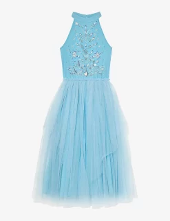 Disney X Tutu Du Monde Frozen Queen Sequin-embellished Woven And Tulle Dress 4-11 Years