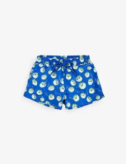 Puffer Fish Graphic-print Recycled-polyester Swim Shorts