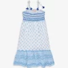 Graphic-print Embroidered Cotton Dress 3-14 Years