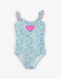 Floral-print Stretch Recycled-polyester Swimsuit 3-14 Years