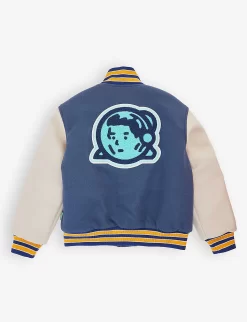 Billionaire Boys Club Astro Logo-patch Woven Jacket 8-12 Years -Boutique Fashionable Childrens Clothing Store R04121622 BLUE ALT02