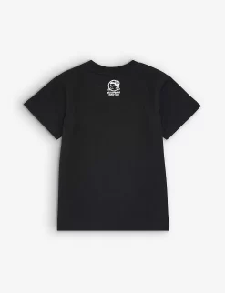 Billionaire Boys Club Astro Helmet Graphic-print Cotton-jersey T-shirt -Boutique Fashionable Childrens Clothing Store R04121633 BLACK ALT02
