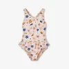 Liewood Amara Stripe-print Frill-waist Recycled-polyester Swimsuit 18 Months - 8 Years