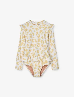 Liewood Sille Animal-print Recycled-polyester-blend Swimsuit 6 Months - 6 Years