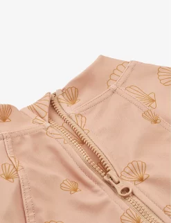 Liewood Maxime Shell-print High-neck Recycled-polyester Swimsuit 3-24 Months -Boutique Fashionable Childrens Clothing Store R04122086 SEASHELLPALETUSCANY ALT03