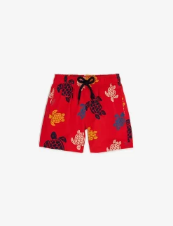 Vilebrequin Turtle-print Stretch Recycled-polyamide Swim Shorts 4-14 Years
