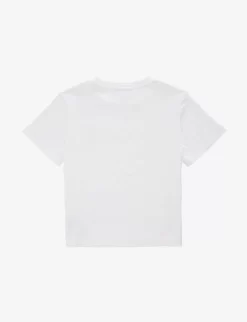 Vilebrequin Logo-print Cotton-jersey T-shirt 5 Vilebrequin Logo-print Cotton-jersey T-shirt -Boutique Fashionable Childrens Clothing Store R04124143 BLANC ALT02