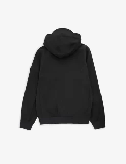 Stone Island Brand Badge Stretch-woven Jacket 14 Years -Boutique Fashionable Childrens Clothing Store R04125038 BLACK ALT02