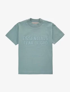 Kids ESSENTIALS Brand-appliqué Cotton-jersey T-shirt