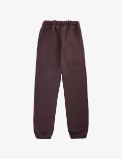 Kids ESSENTIALS Brand-appliqué Cotton-blend Jogging Bottoms -Boutique Fashionable Childrens Clothing Store R04126002 PLUM ALT02