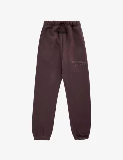 Kids ESSENTIALS Brand-appliqué Cotton-blend Jogging Bottoms