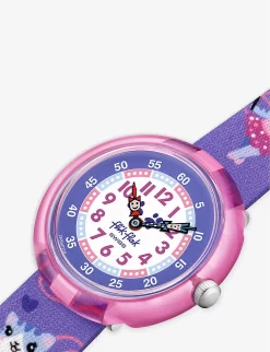 Flik Flak FBNP208 Ballerichat Bio-sourced Plastic And Recycled-PET Quartz Watch -Boutique Fashionable Childrens Clothing Store R04126982 ALT02