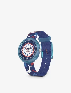 Flik Flak FPNP131 Disco Pop Bio-sourced Plastic And Recycled-PET Quartz Watch