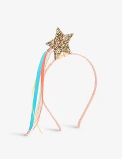 Meri-Meri Glitter Shooting Star And Ribbon Woven Headband