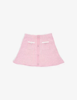 SELF PORTRAIT Patch-pocket Woven Mini Skirt 4-12 Years