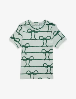 Mini Rodini Bow And Rope Graphic-print Stretch-cotton T-shirt 18 Months-11 Years