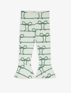 Mini Rodini Rope-print Flared-leg Stretch-cotton Leggings 18 Months-11 Years