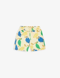 Mini Rodini Pelican-print Elasticated-waist Swim Shorts 18 Months-11 Years