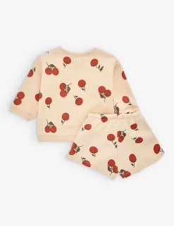 Graphic-print Organic-cotton Two-piece Set 6 Months-4 Years -Boutique Fashionable Childrens Clothing Store R04131271 TOMATO ALT02