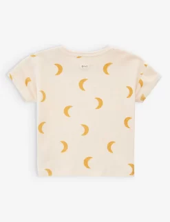 Graphic-print Organic-cotton T-shirt 0 Months-4 Years -Boutique Fashionable Childrens Clothing Store R04131277 HONEY ALT02