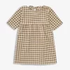 Bella Gingham-print Organic-cotton Dress 1-4 Years