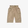 Gingham-print Organic-cotton Shorts 6 Months-4 Years