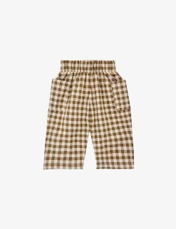 Gingham-print Organic-cotton Shorts 6 Months-4 Years