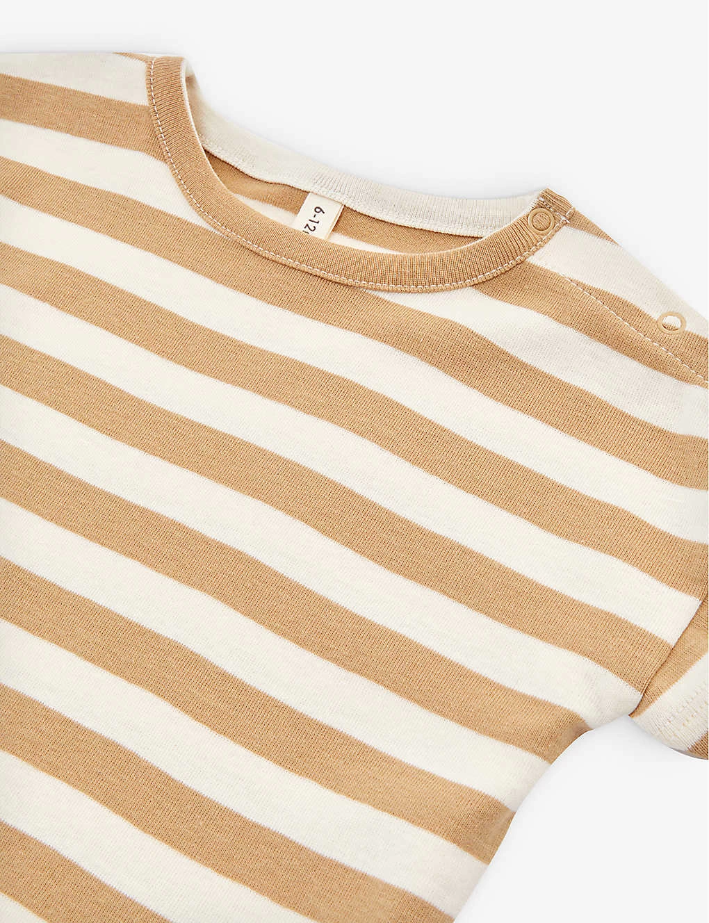 Striped Organic-cotton Body 0-12 Months 2 Striped Organic-cotton Body 0-12 Months - Image 2