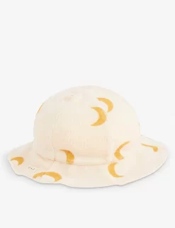 Graphic-print Organic-cotton Bucket Hat -Boutique Fashionable Childrens Clothing Store R04131290 HONEY ALT02