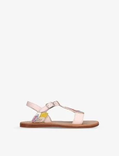 Pom D'Api Plagette Papillon Butterfly Leather Sandals 6-7 Years