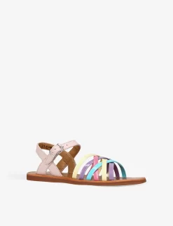 Pom D'Api Plagette Lux Patent-leather Sandals 6-9 Years -Boutique Fashionable Childrens Clothing Store R04132345 MULTOTHER ALT02