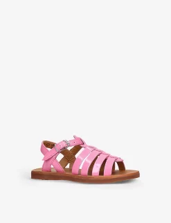 Pom D'Api Plagette Multi-strap Patent-leather Sandals 3-5 Years -Boutique Fashionable Childrens Clothing Store R04132352 PINK ALT02