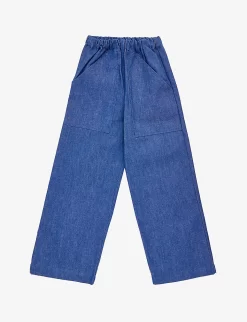Wide-leg Organic-cotton Denim Jeans 1-10 Years