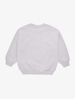 Mini Rodini Mr G Ritzratz Graphic-print Organic-cotton Sweatshirt 18 Months-11 Years -Boutique Fashionable Childrens Clothing Store R04135532 GREYMELANGE ALT02