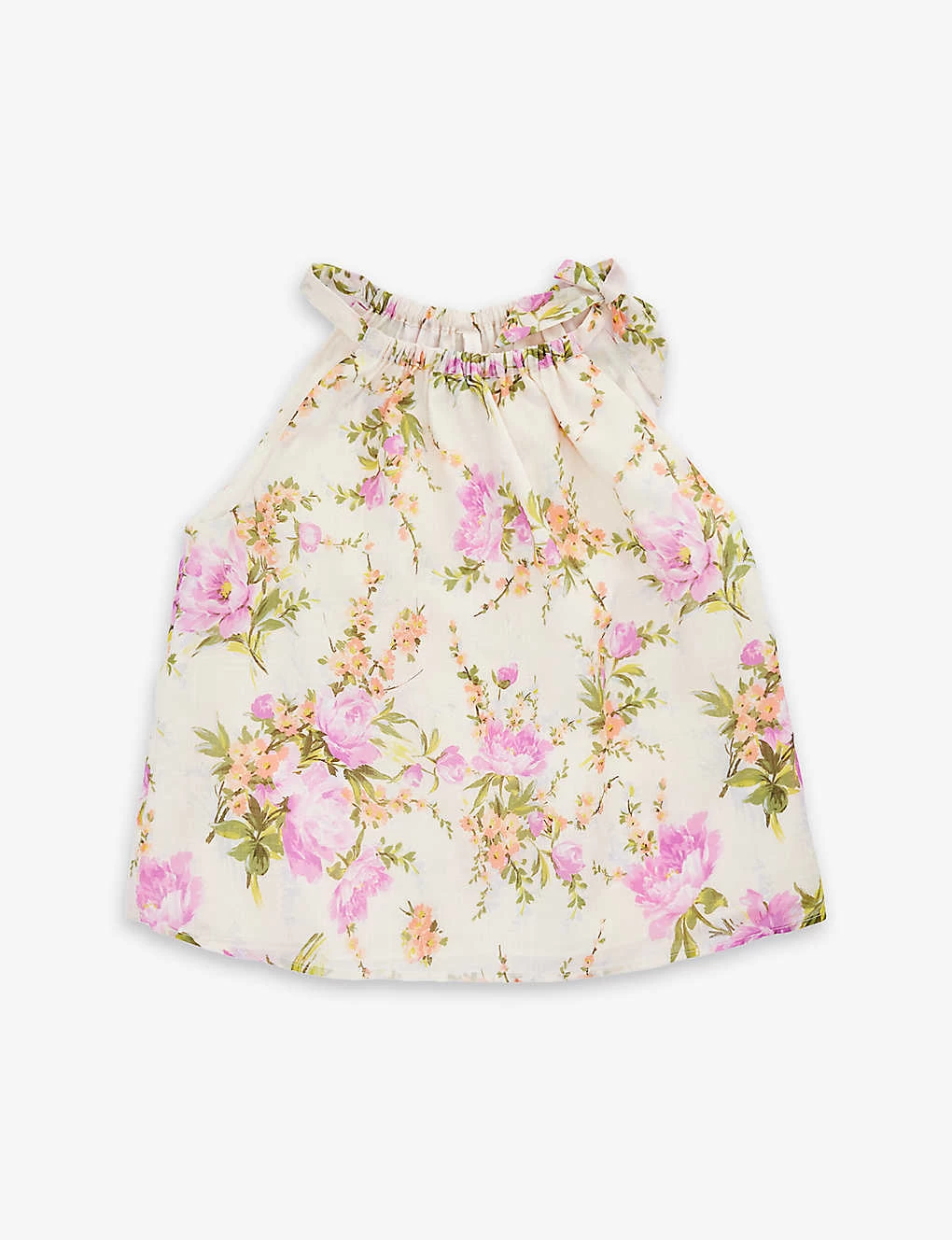 Zimmermann Halter-neck Floral-pattern Cotton Top 4-12 Years 1 Zimmermann Halter-neck Floral-pattern Cotton Top 4-12 Years