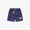 Rockets-print Shell Swim Shorts 1-13 Years