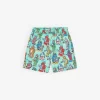 Robots-print Shell Swim Shorts 1-13 Years