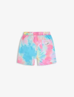 Spiral Tie Dye Recycled-polyester Swim Shorts 1-13 Years -Boutique Fashionable Childrens Clothing Store R04136354 MULTI ALT02