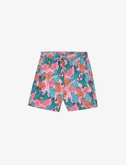 Cactus Eyeballs-print Shell Swim Shorts 3-13 Years