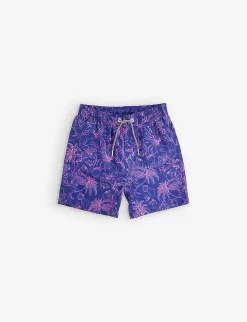 Palms-pattern Recycled-polyester Swim Shorts 1-13 Years