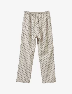Elderberry Polka Floral-print Cotton Trousers 3-12 Years -Boutique Fashionable Childrens Clothing Store R04136699 POLKAFLORALPRINT ALT03